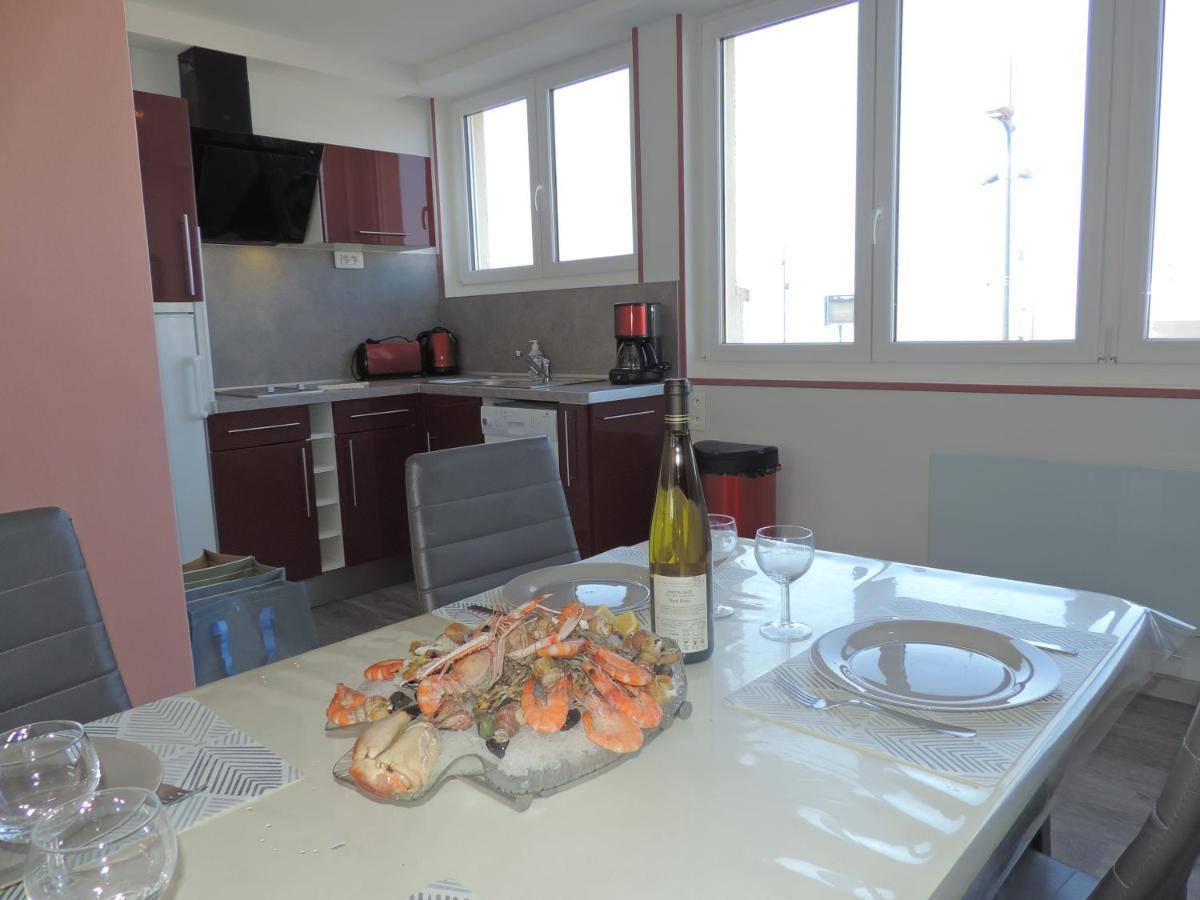 ESPLANADE FRONT DE MER 109 1er Etage Lit fait wifi Parking Le Tréport Exterior foto
